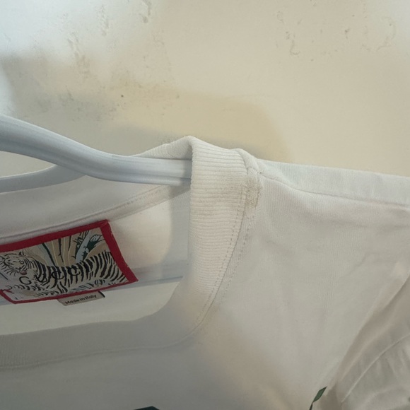 Gucci Ivory Tee with Green Logo and Tiger Design - Picture 9 of 9